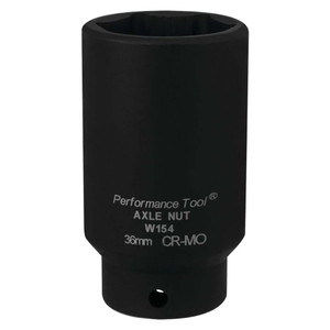 Performance Tool 1/2" Drive 36mm FWD Axle Nut Socket - W154