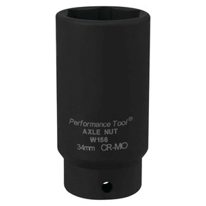 Performance Tool 1/2" Drive 34mm FWD Axle Nut Socket - W156