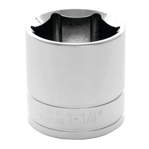 Performance Tool 1/2" Drive 6-Point SAE 1-1/4" Socket - W32040