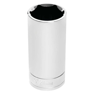 Performance Tool 1/2" Drive 6-Point Metric 27mm Deep Socket - W32427