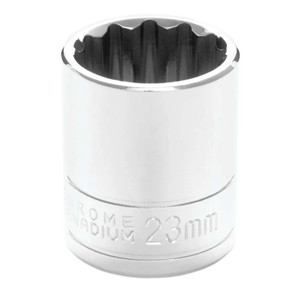 Performance Tool 1/2" Drive 12-Point Metric 23mm Socket - W32823