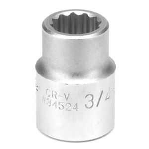 Performance Tool 3/4" Drive 3/4" 12-Point SAE Standard Socket - W34524