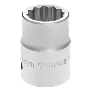 Performance Tool 3/4" Drive 23mm 12-Point Metric Standard Socket - W34823