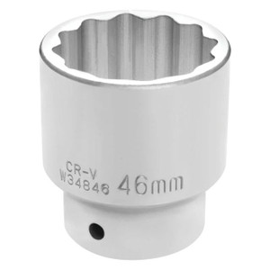 Performance Tool 3/4" Drive 46mm 12-Point Metric Standard Socket - W34846