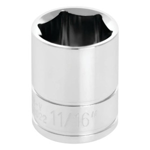 Performance Tool 3/8" Drive 11/16" SAE 6-Point Socket - W38022