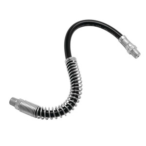 Performance Tool 12" Grease Gun Flex Hose with Spring Guard and Coupler - W54223