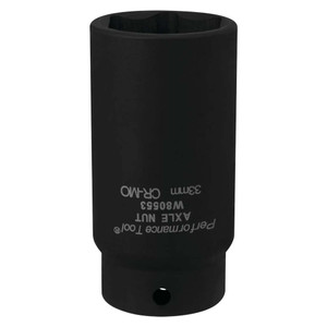 Performance Tool 1/2" Drive 33mm FWD Axle Nut Socket - W80553