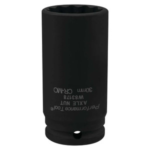 Performance Tool 1/2" Drive 30mm 12-Point Axle Nut Socket - W83178