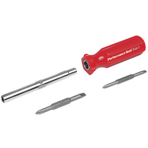 Performance Tool 6-in-1 Quick Change Screwdriver with Hex Torque Handle - W975