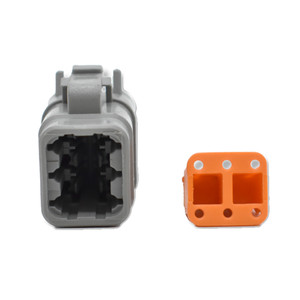 Bluewater 6 Position DTM Female Connector w/Wedge Lock - DTM06-6S