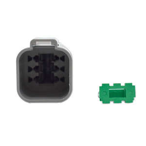 Bluewater 6 Position Male Deutsch Connector w/Wedge Lock - DT04-6P