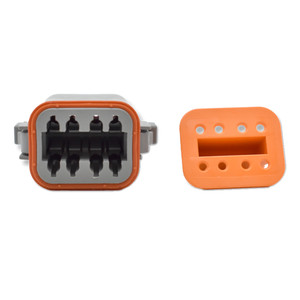 Bluewater 8 Position Female Deutsch Connector w/Wedge Lock - DT06-08SA