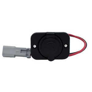 Bluewater 12V w/Single Sealed Socket w/Deutsch Connector & Plate - 6000-3004