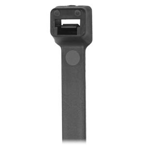 Pacer 14" Cable Tie - Black - 50lb Tensile Strength - 4" Bundle Diameter - 100 Piece Bag - CT4S-100BK
