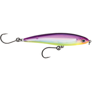 Rapala X-Rap Twitchin&rsquo; Minnow 4" Purple Chartreuse - SXRT10PRCH