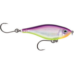 Rapala X-Rap Twitchin&rsquo; Mullet 2-1/2" Purple Chartreuse  - SXRTM06PRCH