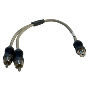 Marine Audio Adapter RCA Twisted Pair Y Adapter - 1 Female to 2 Male - VMCRCA1F2M