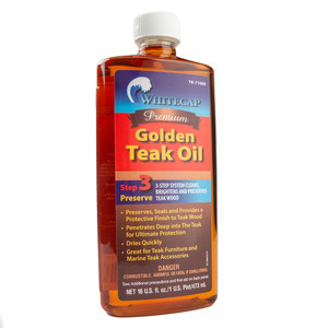 Whitecap Premium Golden Teak Oil - 16oz - TK-71000
