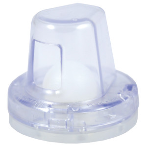 T-H Marine Flow-Max Ball Scupper - Clear - FMS-1-0-DP