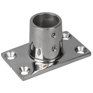 Sea-Dog Rail Base Fitting Rectangular Base 90 Degree - 316 Stainless Steel - 1-11/16" x 3" - 7/8" O.D. - 281900-1