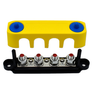 Bluewater Common Stud 4 Gang Positive Terminal Busbar w/Cover - 313738-B-023