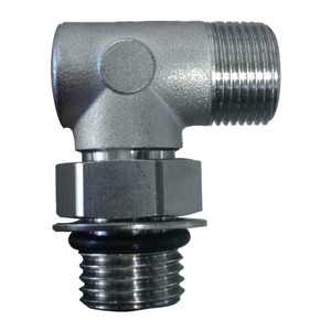 Uflex90 Degree Adjustable Fitting f/Back of UP Series Helms - ORB 6 to 3/8" COMP - AF90