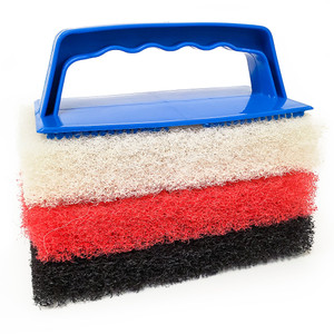 Star brite Large Multi-Texture Scrub Pad Kit w/Interchangeable Handle - 42023