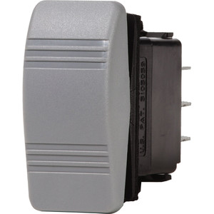 Blue Sea 8234 Water Resistant Contura III Switch - (ON)-OFF-(ON) - Grey - 8234