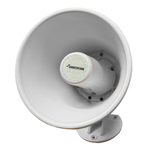 Shakespeare 15W 4-Ohm 5" Loud Hailer Speaker w/Bracket & Talkback - White - HS-5A