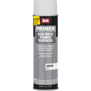 SEM High-Build Primer Surfacer - 20oz Aerosol Can - White - 42043