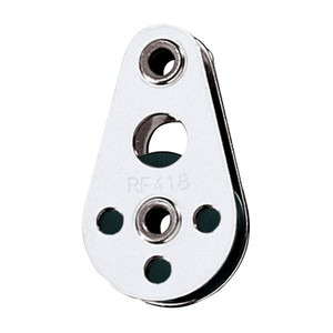 Ronstan Wire Block - Tubular Rivet Head w/Nylatron Sheave - 25mm (1") Sheave Diameter - RF418