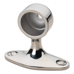 Whitecap 90 Degree Handrail Stanchion - End - 316 Stainless Steel - 7/8" Tube O.D. - 6280C