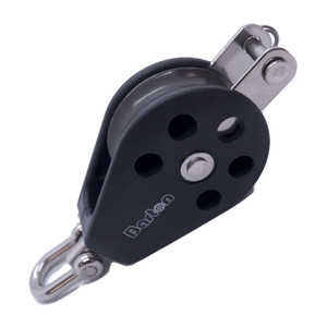 Barton Size 3 45mm Plain Bearing Pulley Block Single Swivel & Becket - N03131