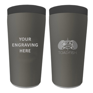 Toadfish Custom Engraved Non-Tipping Can Cooler 2.0 - Graphite (MINIMUM ORDER QUANTITY OF 25) - TF5006
