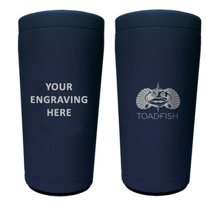 Toadfish Custom Engraved Non-Tipping Can Cooler 2.0 - Navy (MINIMUM ORDER QUANTITY OF 25) - TF5014