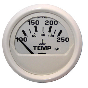 Faria Dress White 2" Water Temperature Guage (100-250 DegreeF) - 13110