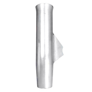 Tigress Weld On Aluminum Flared Rod Holder w/Blade Mill Finished 10" - 66244