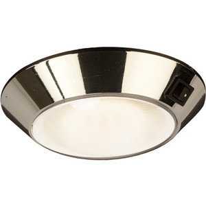 Sea-Dog Chrome Plastic LED Dome Light 4" Day/Night - Clear/Red Bulb - 401755-1