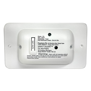 Safe-T-Alert 80 Series White Propane Gas Alarm - 12V - 80-441-WT-TR