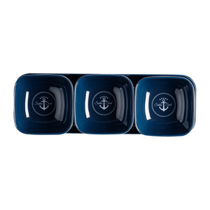 Marine Business Melamine Snack Set - SAILOR SOUL - Set of 4 - 14013