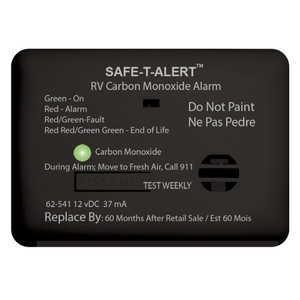 Safe-T-Alert 62 Series Carbon Monoxide Alarm - 12V - RV Surface Mount - Black - 62-541-BL