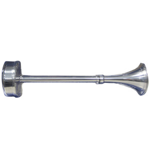 Schmitt Marine Standard Single Trumpet Horn - 12V - Stainless Exterior - 10025