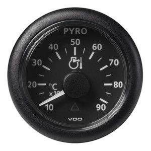 Veratron 52 MM (2-1/16") ViewLine Pyrometer - 100 DegreeC to 900 DegreeC - Black Dial & Bezel - A2C59512332
