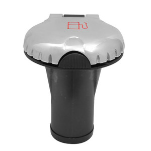 Attwood Deck Fill f/Carbon Canister System - Straight Body & Scalloped Stainless Steel Cap - 99DFCCSS1S