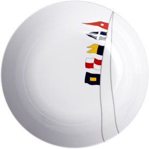 Marine Business Melamine Deep, Round Soup Plate - REGATA - 8.8" Set of 6 - 12002C