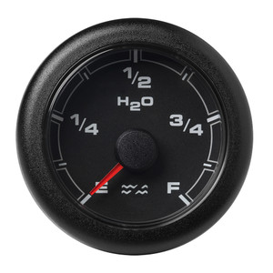 Veratron 52MM (2-1/16") OceanLink Waste Water Gauge - Black Dial & Bezel - A2C1065890001