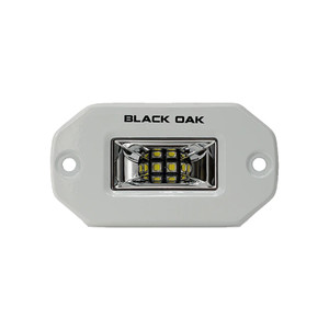 Black Oak 2" Marine Flush Mount Spreader Light - White Housing - Pro Series 3.0 - 2FSL-SRPOD10CR