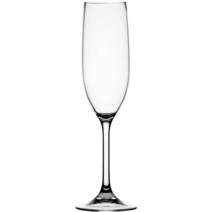 Marine Business Non-Slip Flute Glass Party - CLEAR TRITAN - Set of 6 - 28105C