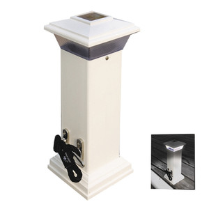 Dock Edge Cleatlite Solar Dock Light w/SS Mooring Cleat 12" - DE96250F