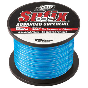 Sufix 832 Advanced Superline Braid - 15lb - Coastal Camo - 1200 yds - 660-315CC